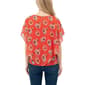 Womens NY Collection Clip Dot Floral Poncho Blouse - image 2