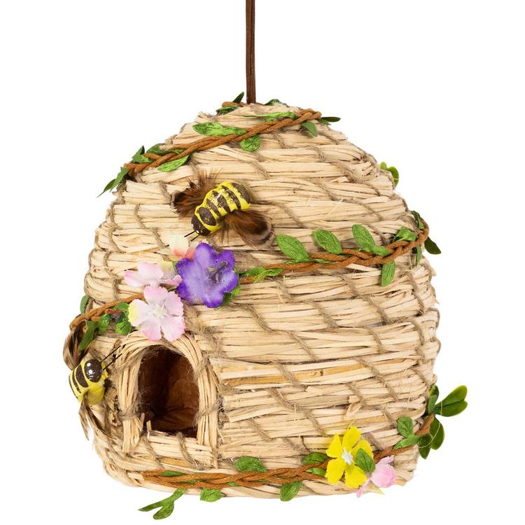 Northlight Seasonal Beehive with Bees Hanging Spring Décor
