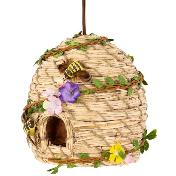 Northlight Seasonal Beehive with Bees Hanging Spring D&#233;cor