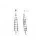 Rosa Rhinestones Crystal Rhinestone Triple Strand Earrings - image 1