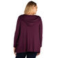 Plus Size 24/7 Comfort Apparel Lightweight Hooded Open Cardigan - image 2