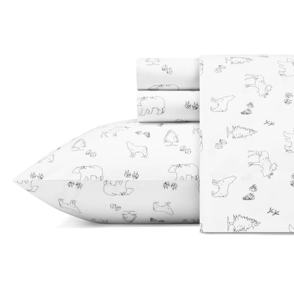 Eddie Bauer Animal Tracks Cotton Percale Sheet Set