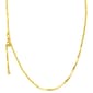 Gold over Sterling Silver Twisted Serpentine Chain Necklace - image 1
