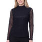 Petites NY Collection Long Sleeve Heatseal Mesh Lined Mockneck K - image 1