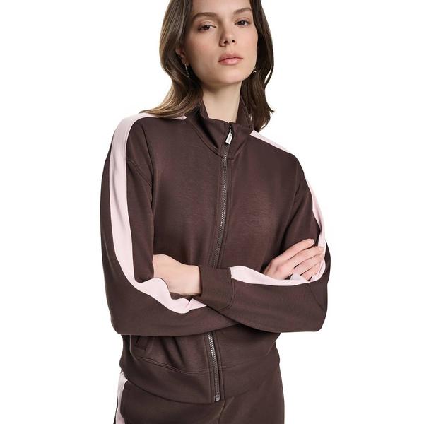Womens DKNY Sport Highline Scuba Knit Full Zip Jacket