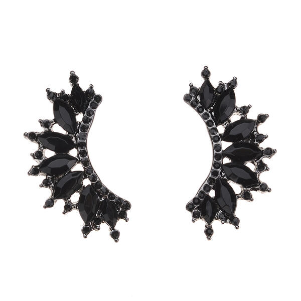 Ashley Cooper&#40;tm&#41; Jet Rhinestone Earrings - image 