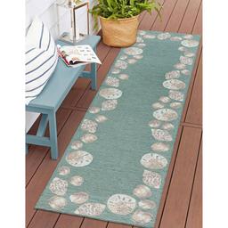 Liora Manne Capri Seashell Border Rectangular Runner
