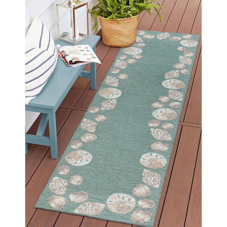 Liora Manne Capri Seashell Border Rectangular Runner
