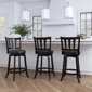 HH2 Home Presque Isle Black Wood Counter Height Swivel Stool - image 8