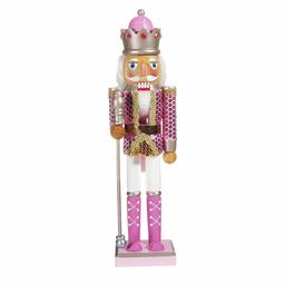 Kurt Adler 15-Inch Pink Nutcracker