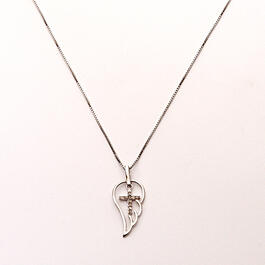 Marsala 1/10ctw. Diamond Angel Wing Necklace
