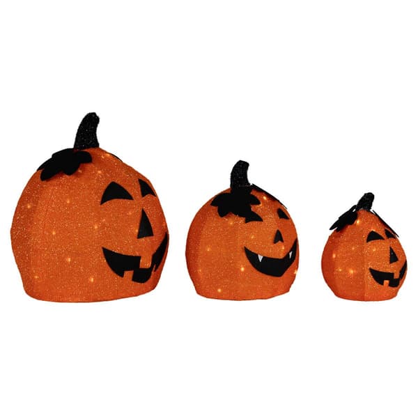 Northlight Seasonal LED Jack O'' Lantern Halloween D&#233;cor -Set of 3