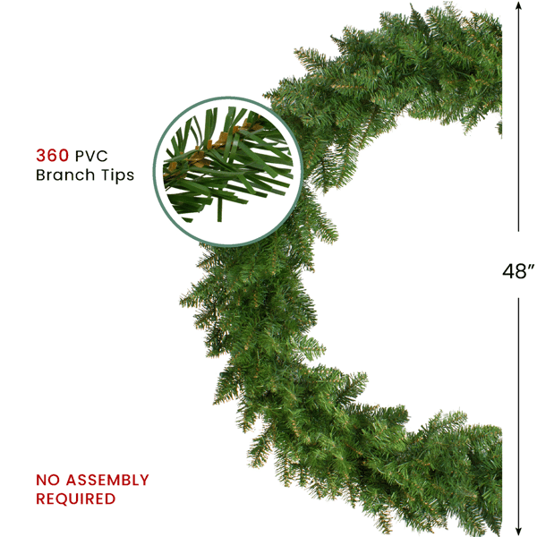 Northlight 48in. Eastern Pine Artificial Christmas Wreath