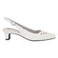 Womens Easy Street Catie Slingback Pumps - White - image 2