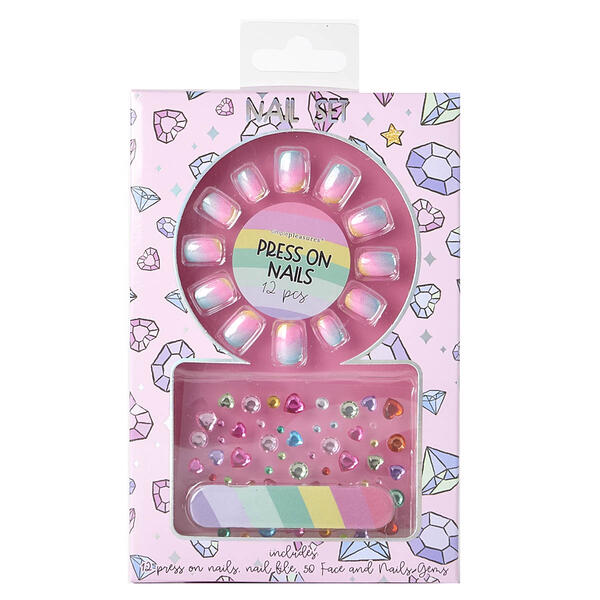 Girls Simple Pleasures&#40;R&#41; Unicorn Color Gems Nail Art Kit - image 