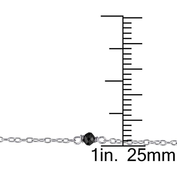 Radiant Rainbow™ 1ctw. Black Bead Diamond Necklace