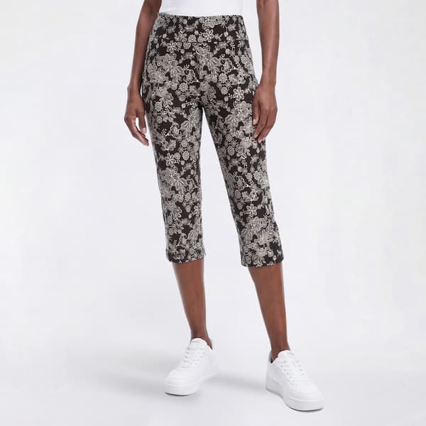 Womens Preswick & Moore(R) Floral Millennium Capris