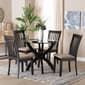 Baxton Studio Bailey Modern Dark Brown Wood 5pc. Dining Set - image 2
