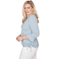 Petite Alfred Dunner Out Of The Blue Center Embroidery Blouse - image 4