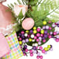 Northlight Seasonal Flower Bunny Moss Teardrop Easter Wreath - image 6