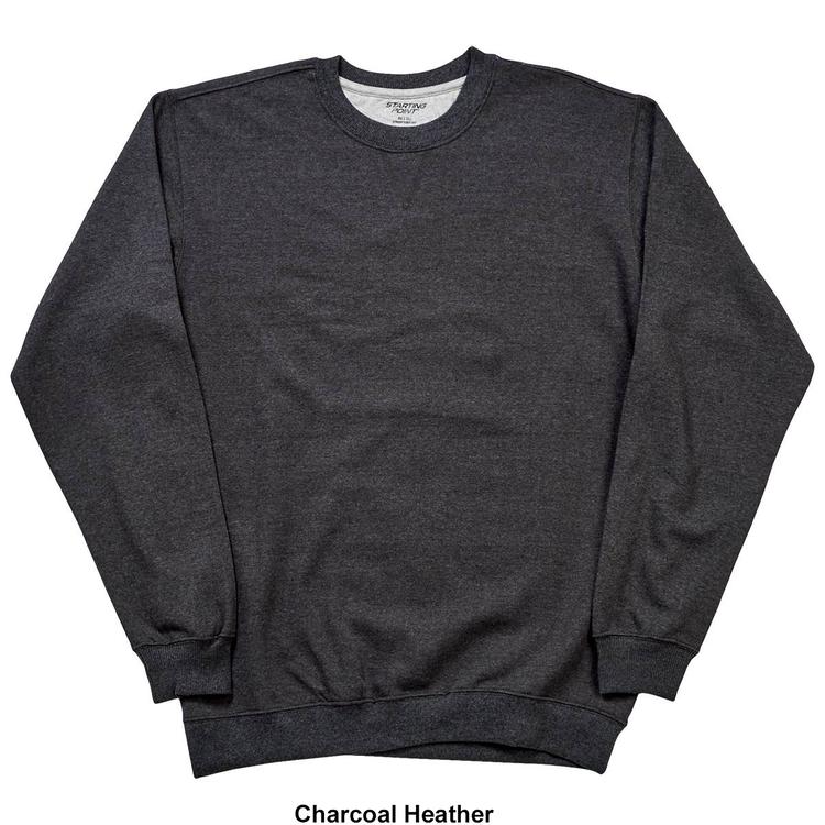 Mens Big &amp; Tall Starting Point Solid Long Sleeve Sweatshirt