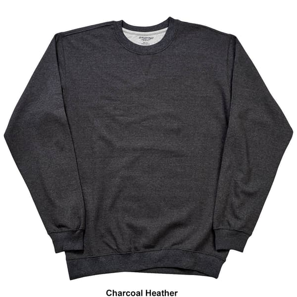 Mens Big &amp; Tall Starting Point Solid Long Sleeve Sweatshirt