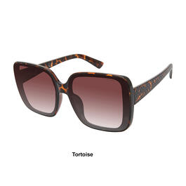 Womens Tahari Oversize Glam Rectangle Sunglasses