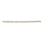 Mens Iron Saints Diamond Cut Figaro Link 18kt. Gold-Tone Bracelet - image 1