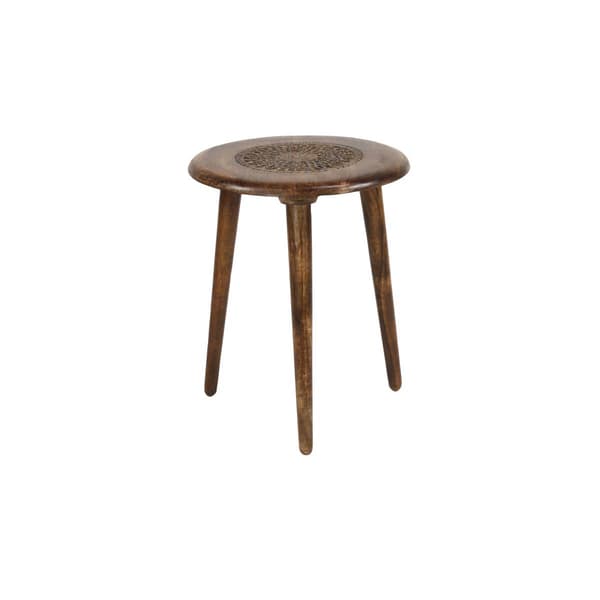 9th & Pike® Brown Wood Traditional Accent Table