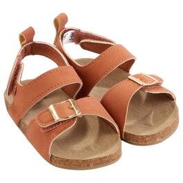 Baby Girl &#40;NB-12M&#41; Gold Bug&#40;R&#41; Molded Sole Brown Sandals