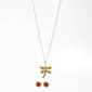 Rosa Rhinestones Dragonfly Pendant and Earring Set - image 1