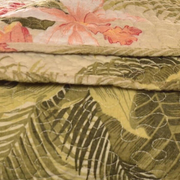 Tommy Bahama Tropical Orchid Palm Throw Blanket