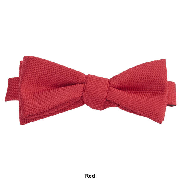 Mens John Henry Oxford Solid Bow Tie in Box