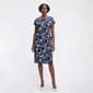 Petite Sami & Jo Short Sleeve Puff Floral Sarong Sheath Dress - image 1