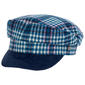 Womens Steve Madden Plaid Suede Brim Newsboy Cap - image 1