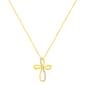 Diamond Classics&#8482; 10kt. Yellow Gold Diamond Ribbon Pendant - image 2