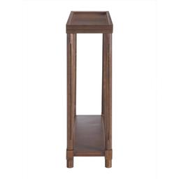 New Ridge Home Goods Harrison Side End Tables w/ Shelf - Chestnut