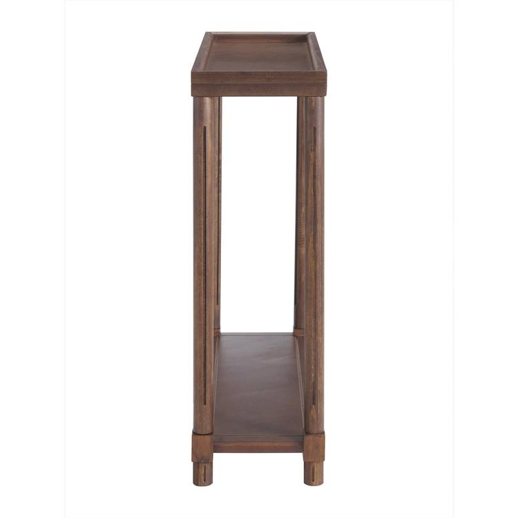 New Ridge Home Goods Harrison Side End Tables w/ Shelf - Chestnut