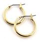 Napier Gold Thin Hoop Earrings - image 1