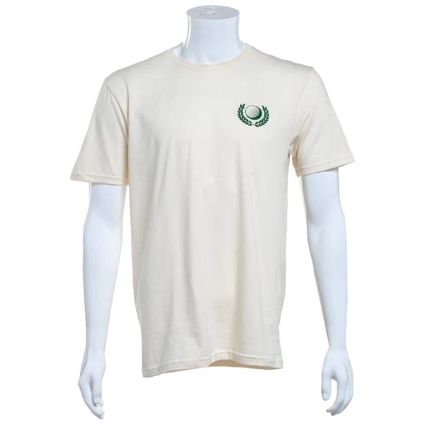 Mens Drinks on the Links Short Sleeve Tee - Natural - image 