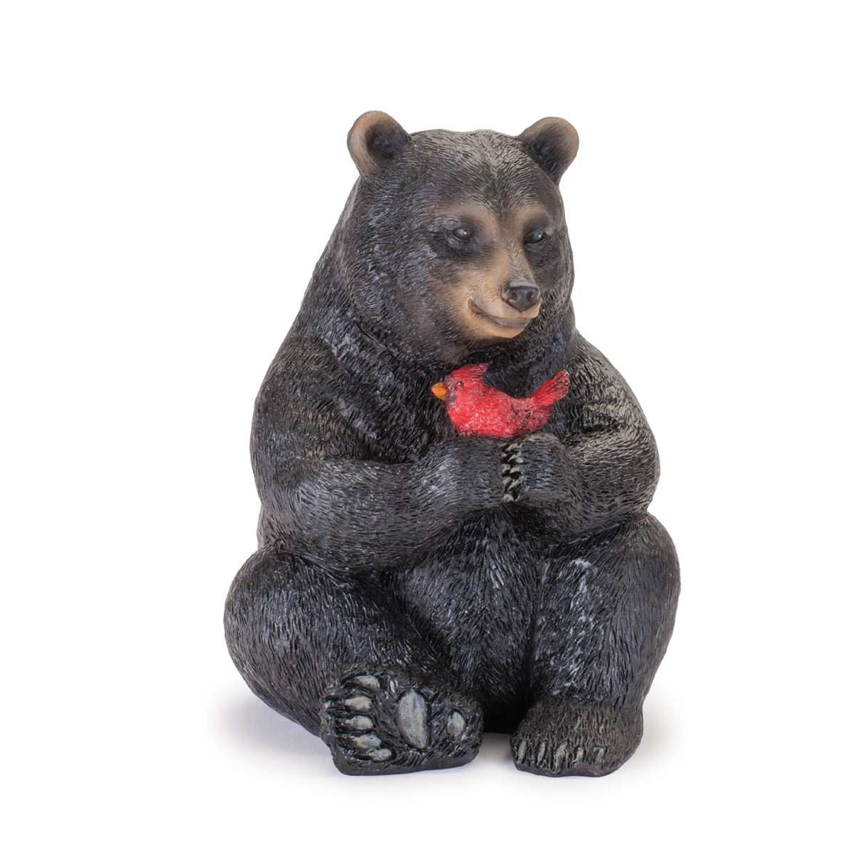 Melrose Black Bear with Cardinal Birds - Set of 3
