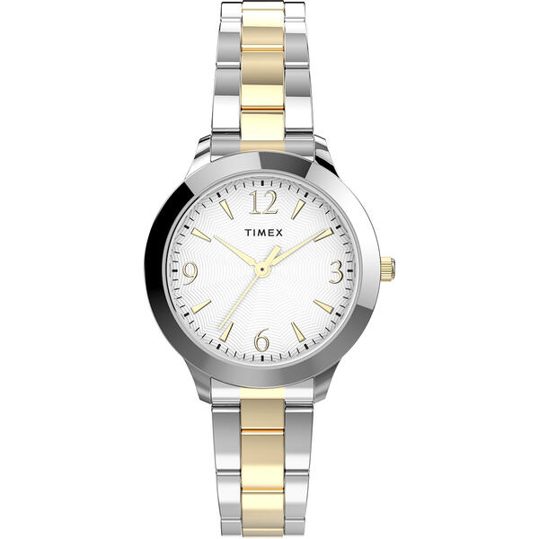 Womens Timex&#40;R&#41; Two-Tone Case Silver Dial Watch - TW2V35900JI - image 