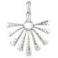 Wearable Art Silver-Tone Antique Sunrays Enhancer Pendant - image 1
