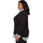 Plus Size Alfred Dunner Seville Two In One Sweater with Necklace - image 4