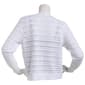 Womens 89th & Madison Long Sleeve Open Pointelle Stitch Shrug - image 3