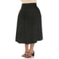 Womens White Mark Flared Tweed A-Line Skirt - image 2