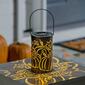 Evergreen Solar Oil Rubbed Bronze Cut Out Pumpkins Lantern - image 2