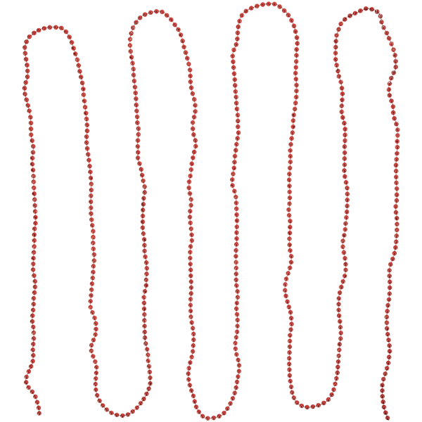 Northlight 15ft. Crimson Red Shiny Beaded Christmas Garland