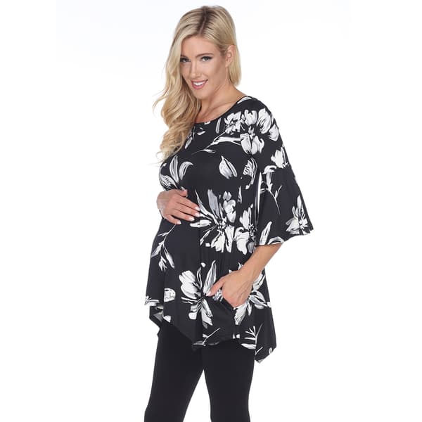 Plus Size White Mark Roche Maternity Tunic Top - image 