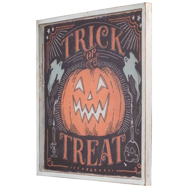 Northlight Seasonal 18.75in. "Trick or Treat" Halloween Wall Sign
